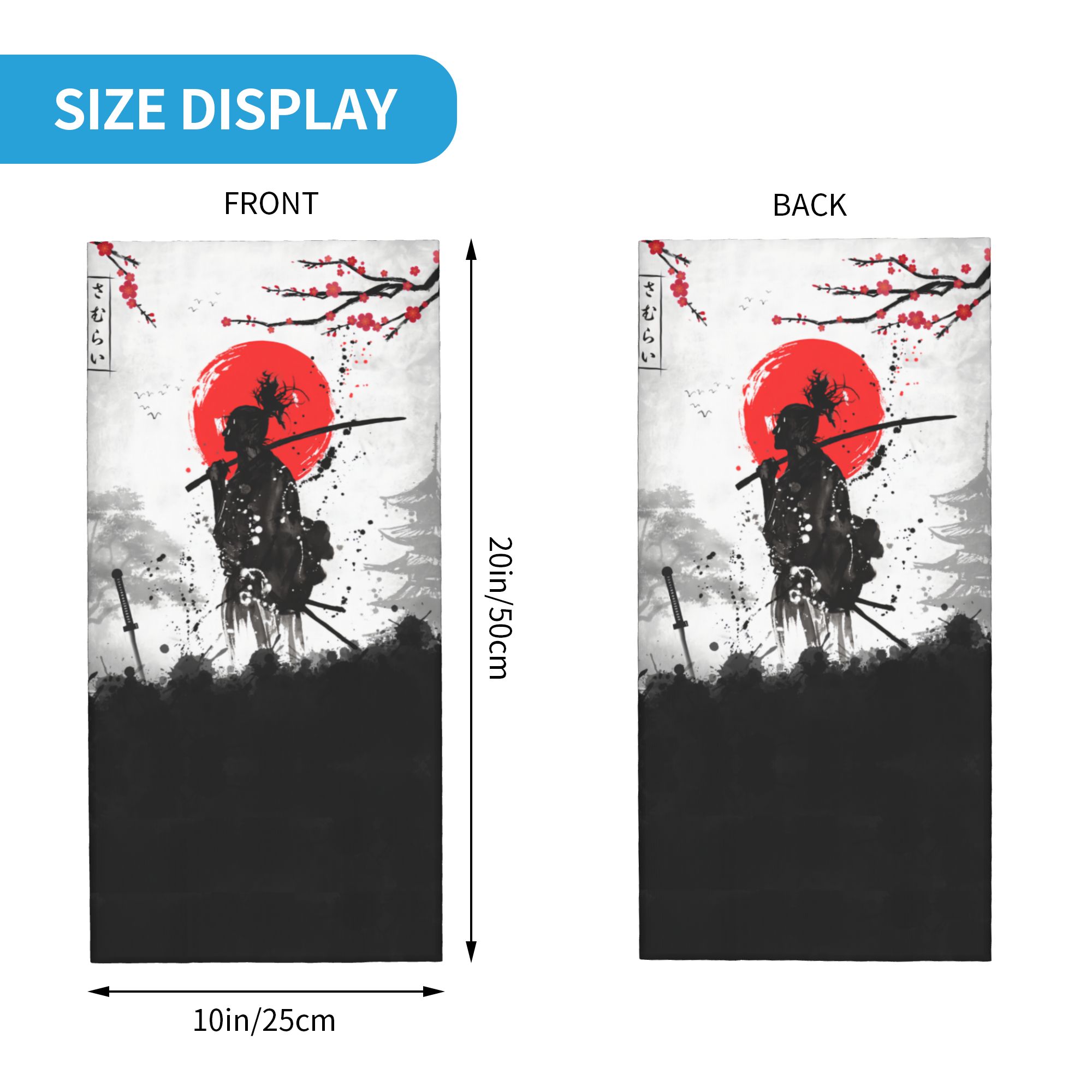 Japanese Samurai Warrior Banda - огляд і ціна Neck Gaiter Face Cover