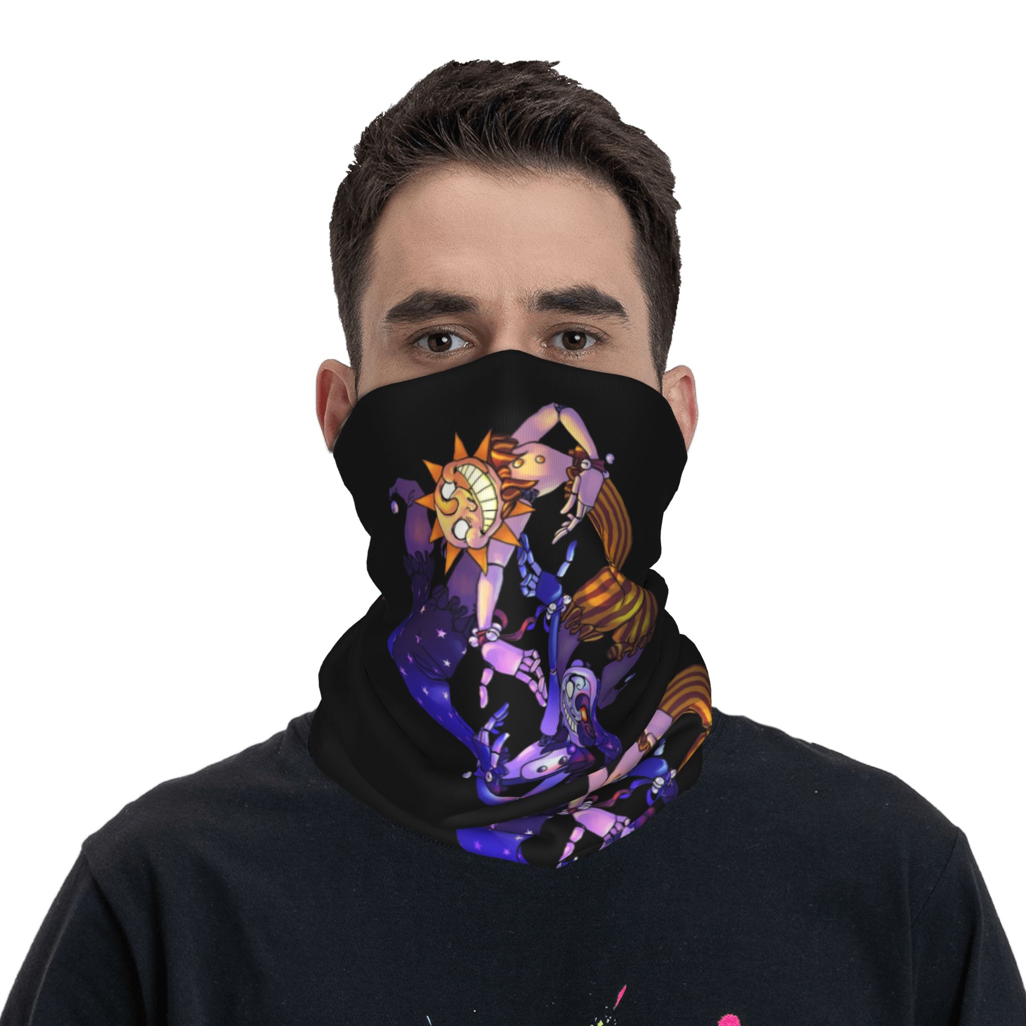 Sun And Moon FNAF Security Bre - огляд і ціна Neck Gaiter Face Cover