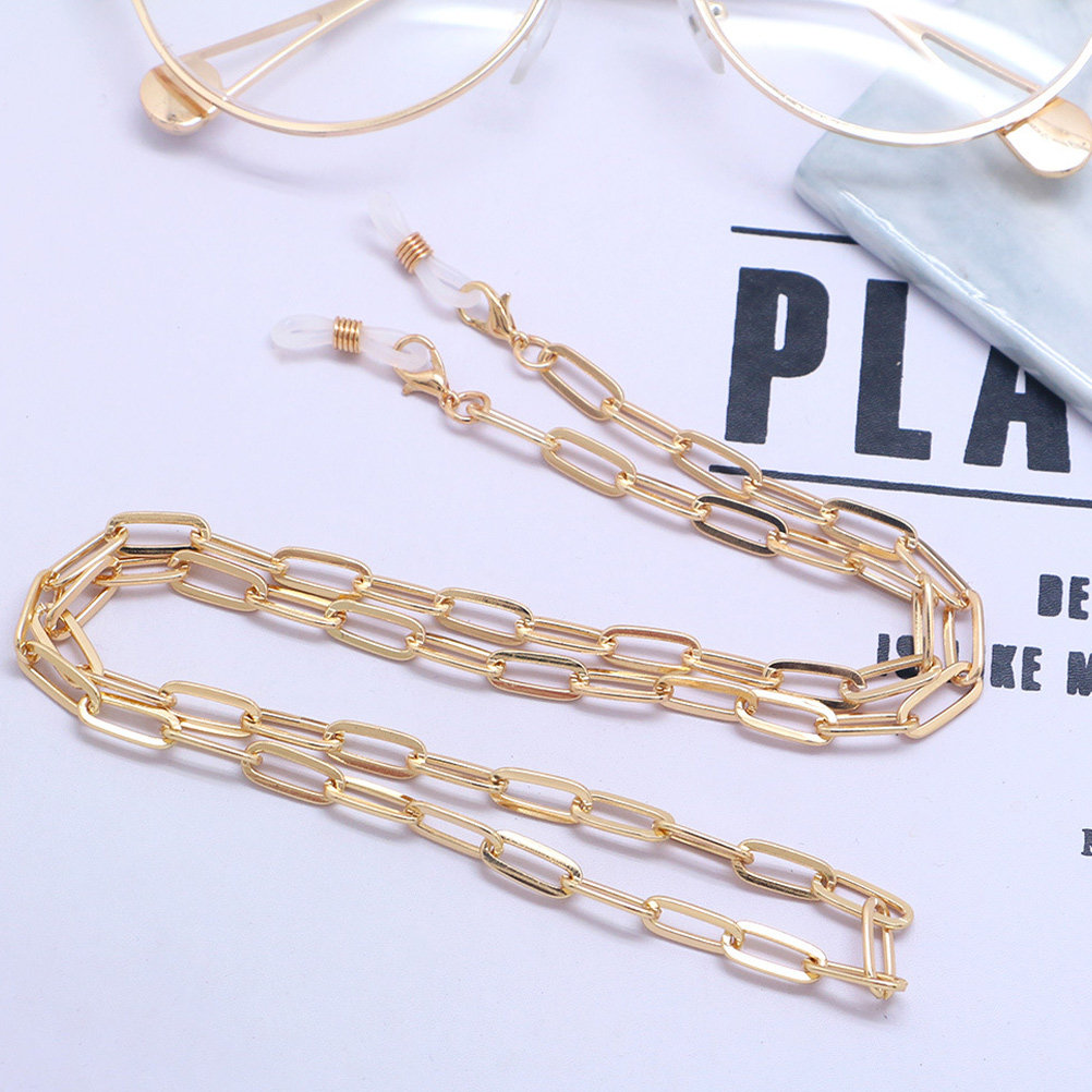 Metal Gold Paperclip Link Eyeg - огляд і ціна Mask Chain Holder